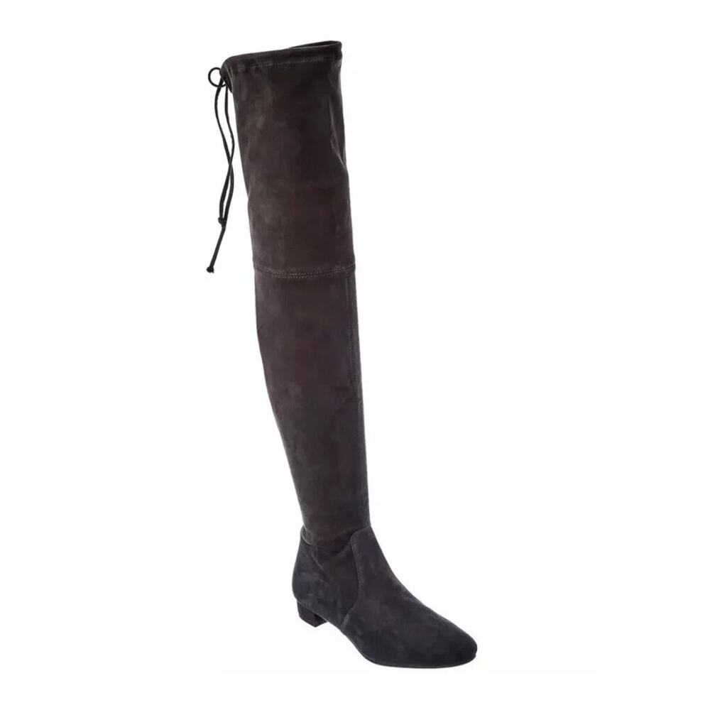 Stuart Weitzman Genna 25 City Boots Gray Suede Over the Knee Size 9